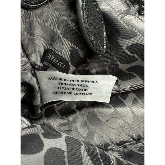 Rebecca Minkoff Edie Crossbody Belt Bag Brown Quilted Leather Clutch Chain Strap - Picture 12 of 15